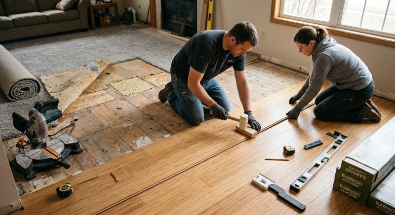 Bamboo Flooring Installation in Sugar Land, TX