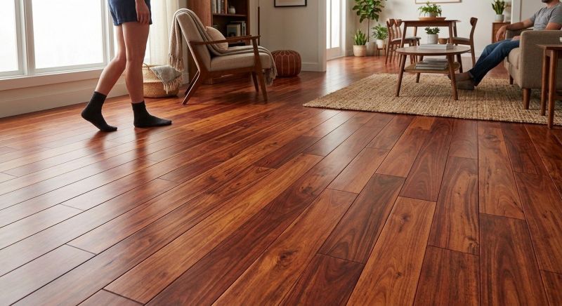 Cherry Floor Installation in Stafford, TX