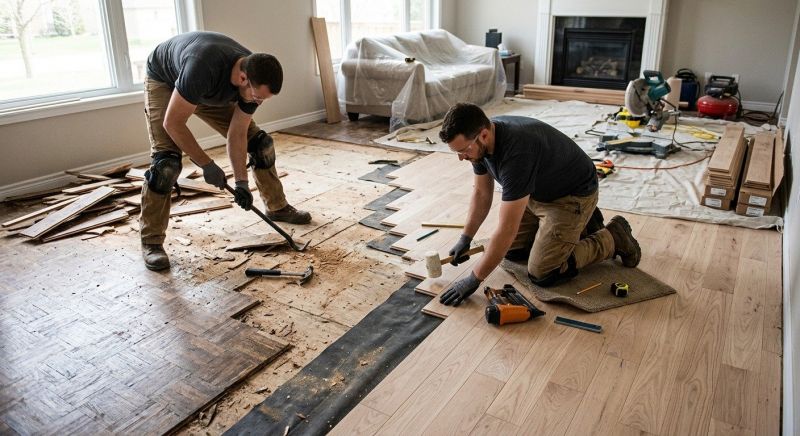 Hardwood Replacement in Guy, TX