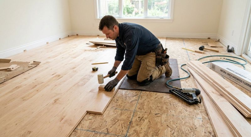 Maple Flooring Installation in Fulshear, TX