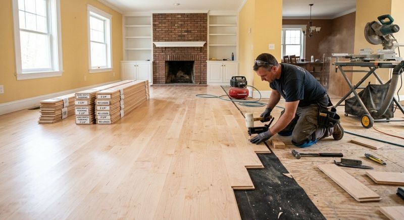 Maple Flooring Installation in Richmond, TX