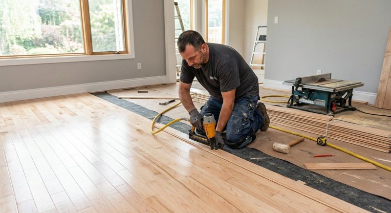 Maple Flooring Installation in Rosharon, TX