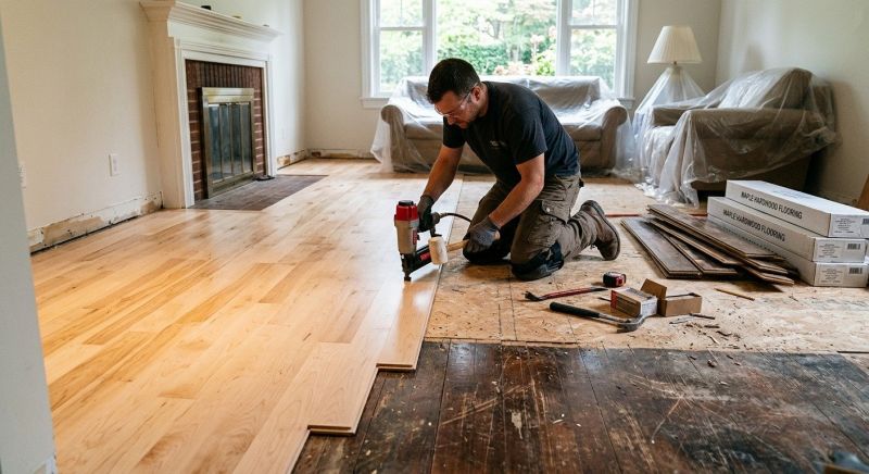 Maple Flooring Installation in Wallis, TX