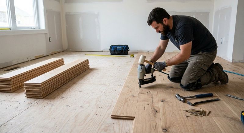 Oak Floor Installation in Fort Bend County, TX