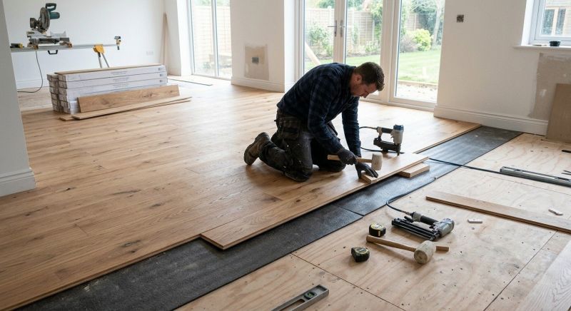 Oak Floor Installation in Fulshear, TX