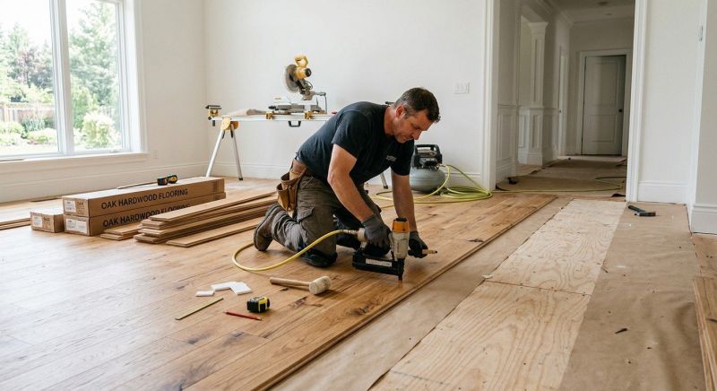 Oak Floor Installation in Manvel, TX