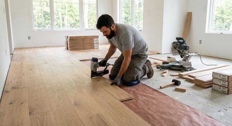 Oak Floor Installation in Needville, TX