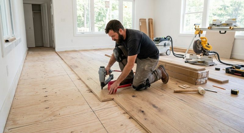 Oak Floor Installation in Simonton, TX