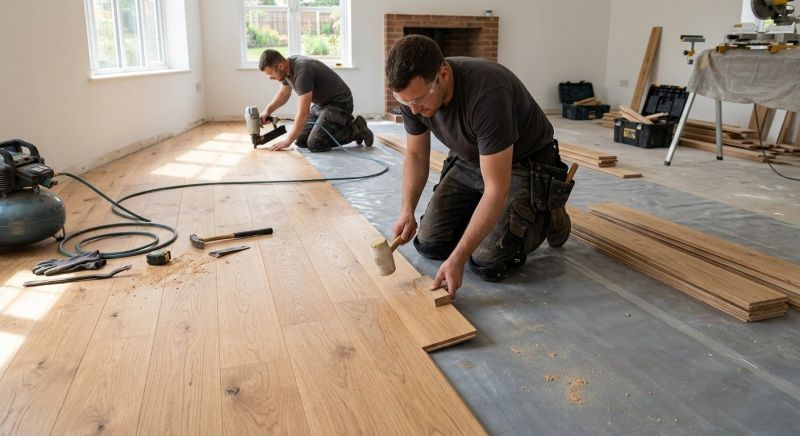 Oak Floor Installation in Stafford, TX