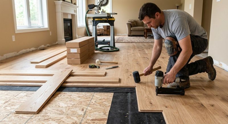 Oak Floor Installation in Wallis, TX