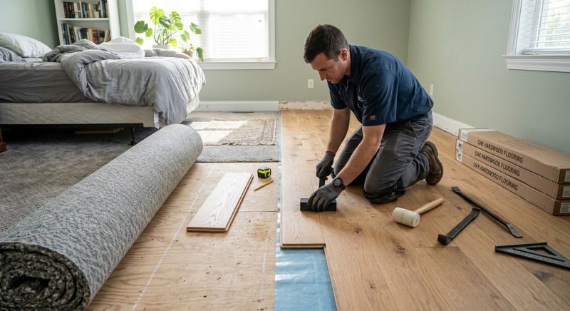 Oak Floor Replacement in Sugar Land, TX
