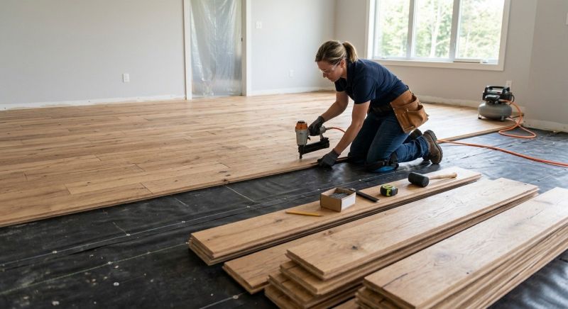 Plank Floor Installation in Sugar Land, TX