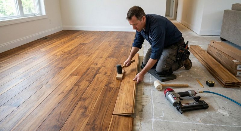 Teak Flooring Installation in Sugar Land, TX