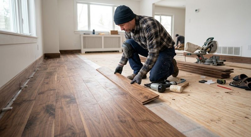 Walnut Flooring Installation in Sugar Land, TX