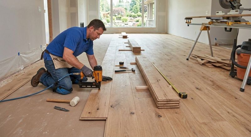Wide Plank Floor Installation in Sugar Land, TX