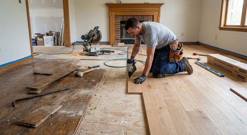 Wood Floor Replacement in Fulshear, TX